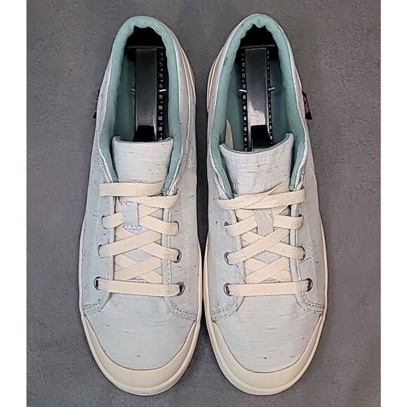 Teva Freewheel Washed Canvas Sneakers, Women's Size 9.5 Blue Natural - Picture 2 of 9